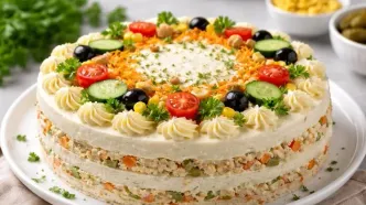 طرز تهیه کیک مرغ مجلسی؛ آموزش مرحله‌به‌مرحله برای یک پیش‌غذای شیک