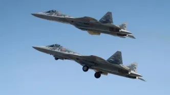 سوخو ۵۷ از مرز روسیه عبور کرد