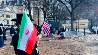 تظاهرات در مقابل کاخ سفید علیه جنگ با ایران