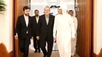 گفت‌و‌گوی لاریجانی با وزیر خارجه قطر در دوحه