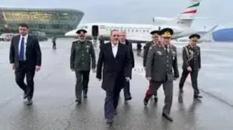 وزیر دفاع ایران وارد باکو شد