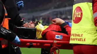 مصدومیت شدید ستاره میلان (عکس)