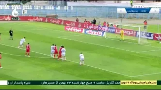 ویدیو: گل اول ملوان به پرسپولیس توسط محمدجواد محمدی