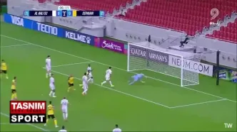 گل اول سپاهان به الاهلی قطر توسط کاوه رضایی را مردود شدن گل سپاهان به دلیل آفساید بعد از بازبینی VAR