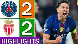 ویدیو| خلاصه بازی پاری سن ژرمن ۲ - موناکو ۲/ صعود سخت مدافع عنوان قهرمانی
