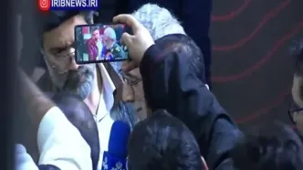 سردار قاآنی در مراسم چهلم جانباختگان و قربانیان حوادث دی‌ماه