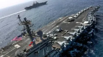 فارس: ناو گروه «آبراهام لینکن» عقب‌نشینی کرد