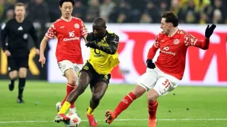 گزارش تصویری دیدار دورتموند و ماینتس