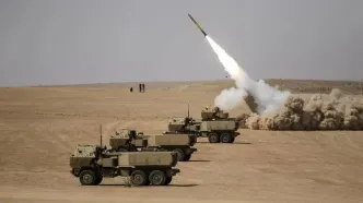 تمرین سپاه برای حمله موشکی به پایگاه الظفره آمریکا در امارات