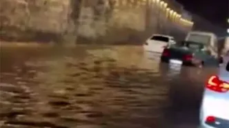 ویدئویی از آب‌گرفتگی شدید معابر تبریز خبرساز شد
