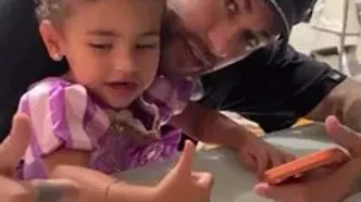 عاشقانه های نیمار و دخترش ماوی!