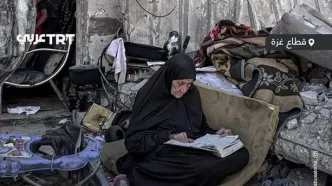 تصویری تأثیرگذار از پیرزن فلسطینی