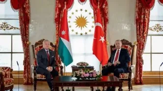 اردوغان و پادشاه اردن درباره پرونده‌های سوریه، غزه و ایران رایزنی کردند