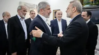 دیدار لاریجانی با رهبران حماس در قطر