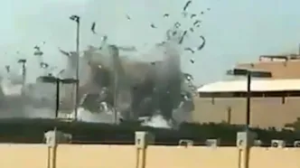 لحظه اصابت موشک ایران که خاورمیانه را تکان داد