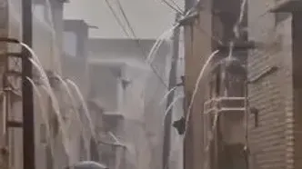 کنسرت باران؛ کوچه‌ای که تمام خانه‌هایش ناودان دارند!