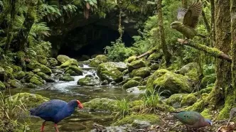 کشف فسیل‌های یک میلیون سالۀ پرندگان منقرض‌شده در یک غار