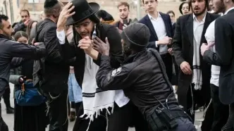 تظاهرات یهودی های حریدی علیه کابینه نتانیاهو