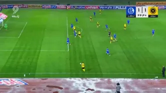 گل اول سپاهان به استقلال خوزستان + ویدئو