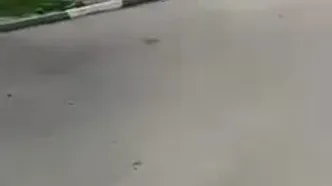 لحظاتی پس از اصابت موشک به مدرسه دخترانه میناب