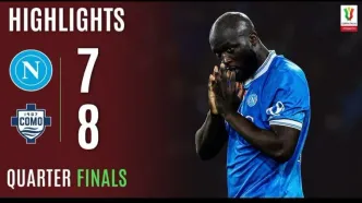 ویدیو| خلاصه بازی ناپولی ۱ (۶) - کومو ۱ (۷)/ پنالتی باورنکردنی دروازه‌بان!