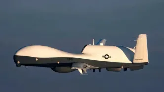 کل‌کل نمادین پهپادهای ایران و آمریکا در فلایت‌رادار