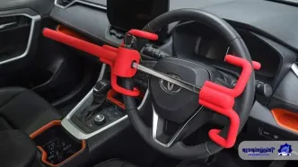 قفل فرمان تویوتا برای لندکروزر /عکس