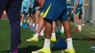 ویدئو: شوخی لواندوفسکی و یامال در تمرینات بارسا