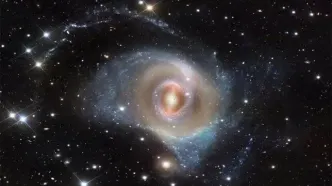 عکس روز ناسا از کهکشانی با سه حلقه