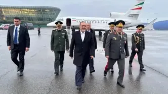 وزیر دفاع و پشتیبانی نیروهای مسلح وارد باکو شد