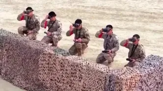 فیلم مانور کوچکترین پهپادهای چین