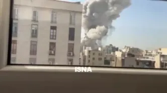 فیلم حمله اسرائیل به میدان پاستور تهران