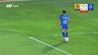 ببینید؛ گل اول فجر به استقلال روی اشتباه عجیب آدان دقیقه ۱+۴۵