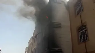 آتش‌سوزی ‌یک واحد مسکونی در بندرعباس