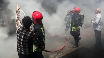 آتش‌سوزی در یکی از شرکت‌های صنعتی شهرک صنعتی آبادان