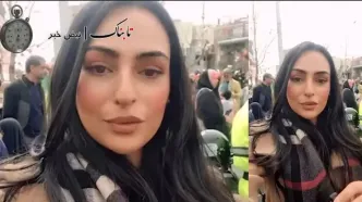 ویدئوهای خبرنگار عرب بدون حجاب از راهپیمایی 22 بهمن
