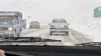 فلیم / یخزدگی عجیب و خطرناک جاده بانه