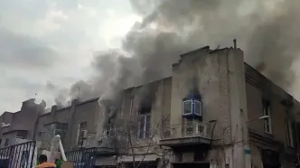 گراند هتل در آتش سوخت/ معاون میراث‌فرهنگی استان تهران: علت آتش‌سوزی و میزان خسارت هنوز مشخص نیست