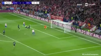 ویدیو: گل سوم اتلتیکو مادرید به کلوب بروژ توسط سورلوث