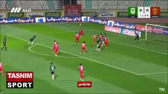لحظه گل اول خیبر به پرسپولیس