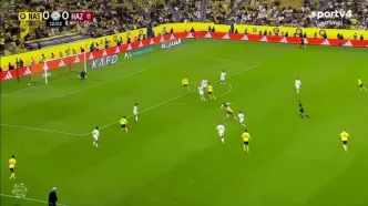 گل اول النصر به الحزم توسط رونالدو+ ویدئو