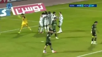 ویدیو| ضربه زودهنگام چادرملو به خیبر با گل حبیبی‌نژاد