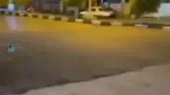 وضعیت عجیب یک سرعت‌گیر در شیراز و پرواز اتوبوس‌ و پژو ۲۰۷