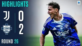 ویدیو| خلاصه بازی یوونتوس ۰ - کومو ۲