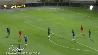 ویدیو| گل اول پرسپولیس به گل گهر/ سوپرگل ایگور سرگیف از پشت محوطه