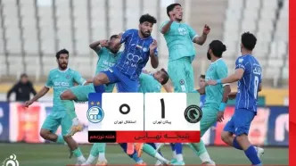 خلاصه بازی پیکان 1 - استقلال 0 + ویدئو