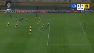 گل اول استقلال خوزستان به سپاهان + ویدئو