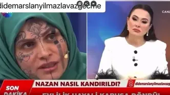 زن محجبه با تتوهای صورت در تلویزیون خبرساز شد