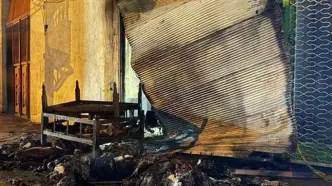 انفجار یک واحد تجاری در شهر سلماس