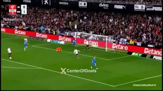 ویدیو: گل دوم رئال مادرید به والنسیا توسط امباپه